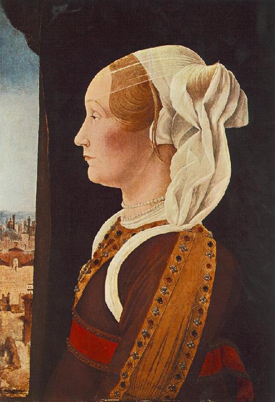 Ercole de Roberti Portrait of Ginevra Bentivoglio Germany oil painting art